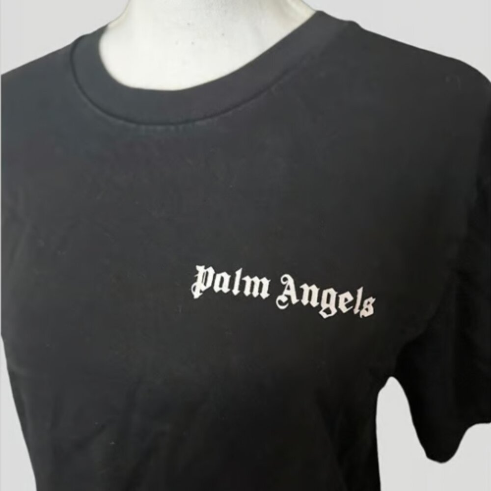 Palm Angels Black Logo T-Shirt – Size Medium Tee